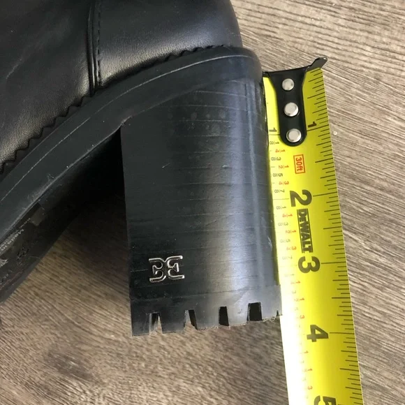 Sam Edelman Sade Carolena High Heel Hiker Lace Up Boots - Picture 8 of 9